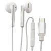OHM AudioComm Stereo with Volume Type-C Earphones, 1.2m, In-Ear, White, Wired, Controller, SMT-HA04-W 01-7319