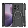 Armor Case For Xiaomi Poco F6 Pro Magnetic Adsorption Wireless Charge Back Cover Poco F6 F7 Pro X6 Pro Case For Poco F6 Pro Case