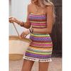 Women's Sleeveless Strapless Bodycon Dress Mini Short Fashion Dress, Perfect for Casual Vacations
