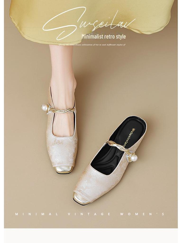 Weiwei Girl 958-3 French-Style Women's Summer Single-Strap Sandals