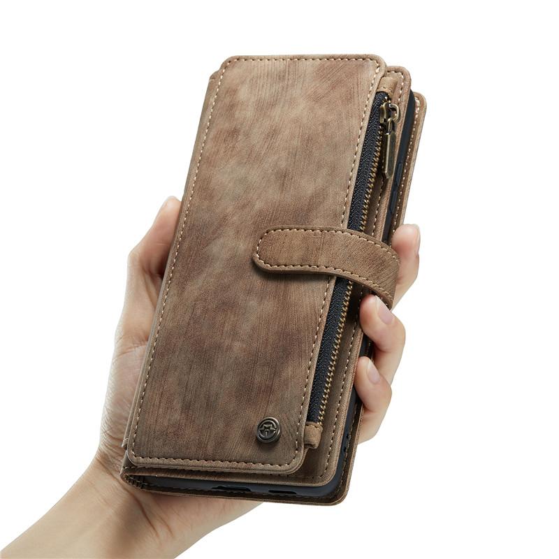 CaseMe Кожаный чехол-книжка с молнией для телефона Samsung Galaxy серии A