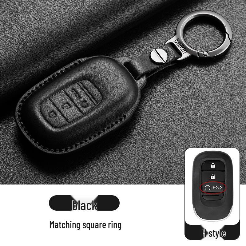 Stylish Key Cover for Eleventh Gen Civic, New CR-V, Accord, XR-V, Crown, HR-V, Xingge, and Haoying - Brown