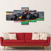 5Pcs F1 Racing Car House Sports Car 5 Pieces Paintings Art Home Decor No Framed 5 Panel Room Decor Modern Abstract Canvas Poster