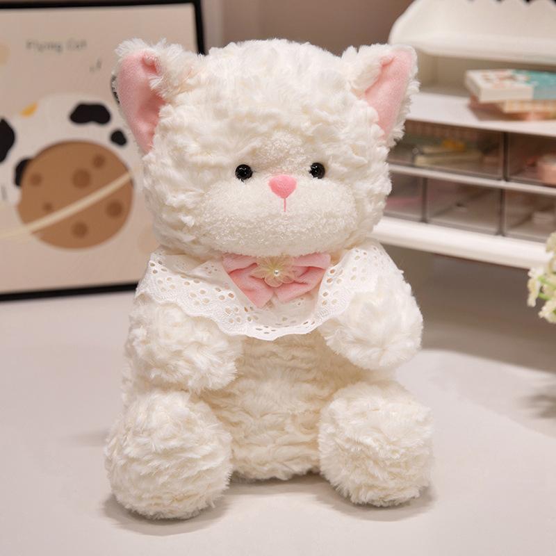 Little Girl Sleeping In Bed Bunny Plush Doll Cute Dog Cat Soothing Pillow Girl Gift