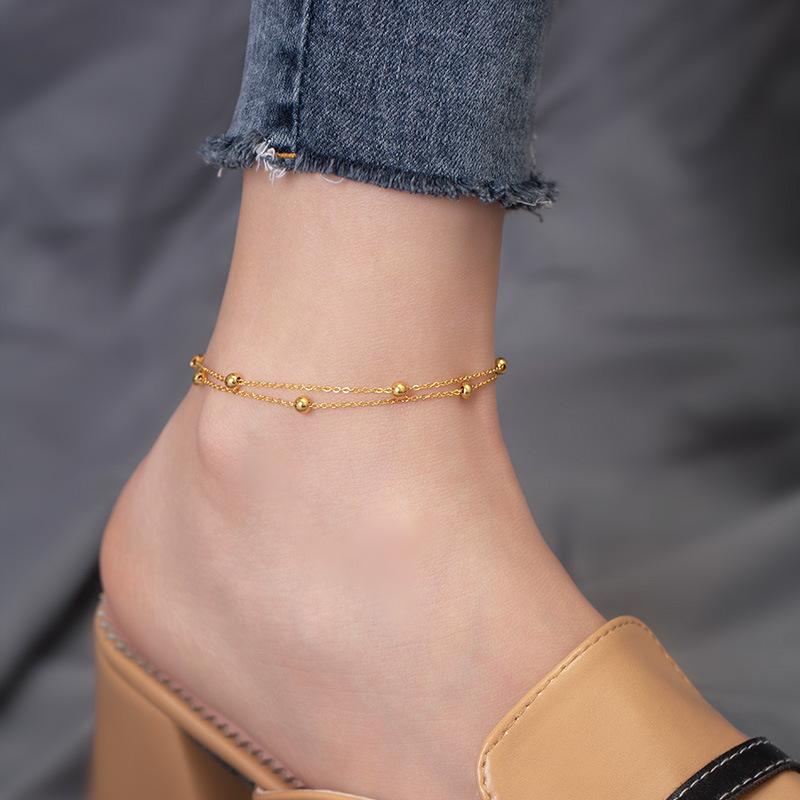 Double Layer Minimalist Bead Bracelet Fade Resistant Design For Girls And Best Friends Jewelry