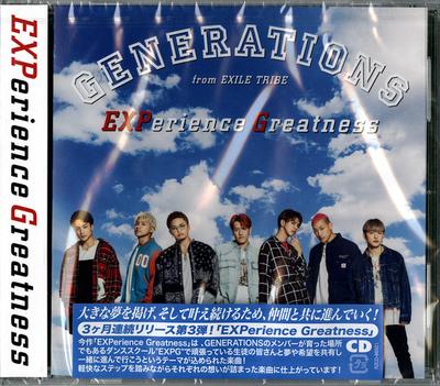 CD GENERATIONS FROM EXILE TRIBE - EXPerience Greatness (компакт диск) RZCD86921 Rhythm Zone 2019 Япония ОбиЯпонская Поп/Рок Б/У