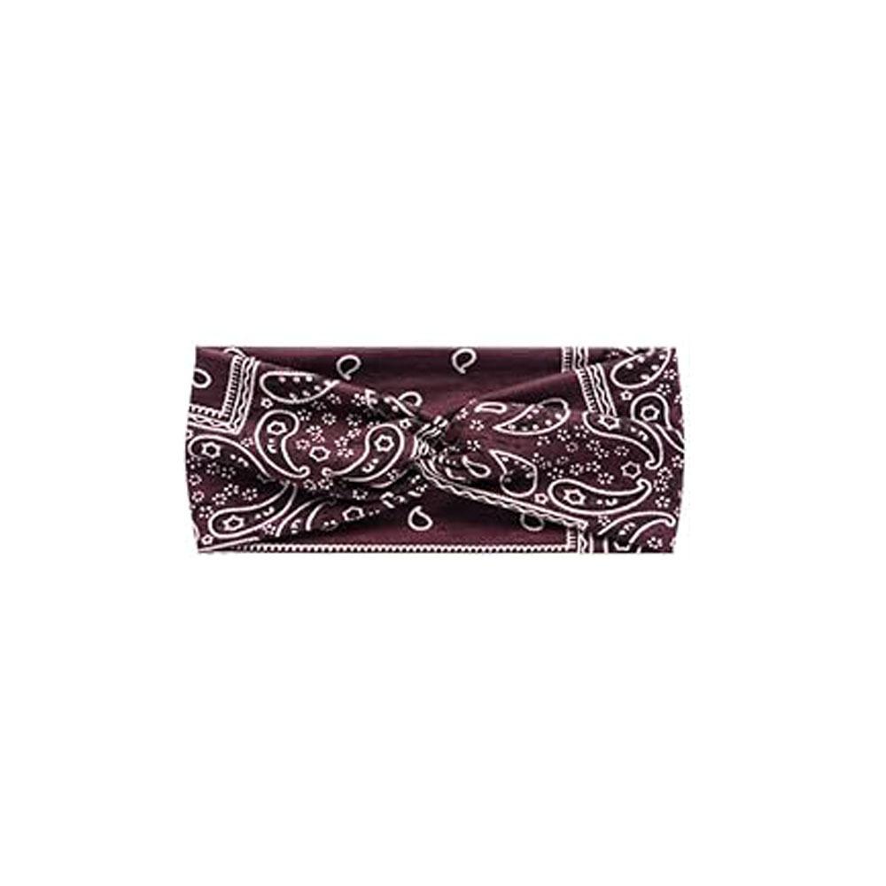 Women's Sports Headband Headband European and American Yoga Cross Print Elastic Cashew Flower Headband