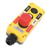 Crane Hoist Controller Push Button Switch Water Resistant 2 Key IP68 Industrial Remote Control with Emergency Stop