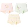 Мягкие модальные боксеры для девочек Jiusuiban с шелковой ластовицей (3-Pack)