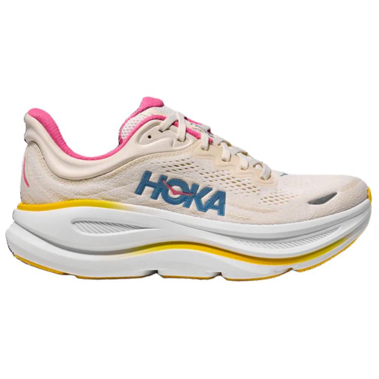 HOKA One One Кроссовки для бега Bondi 9, дышащие, женские, бежевые, ширина D, 1162014-ALBST
