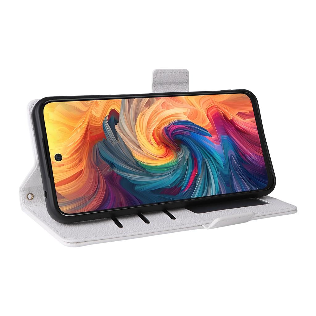 Для ZTE Blade V70/nubia V70 Чехол с ремешком на запястье Текстура личи PU кожа Кошелек Чехол для телефона