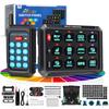MICTUNING P1Y 12 Gang Switch Panel with Wireless Remote Control,Wirelessly Up To 230FT,Multifunction 6 Level Brightness