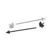 Fashion 35mm Stainless Steel Jewelry Silver Black Piercing Ear Cartilage Arrow Stud Earring