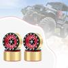 4 Pieces 1.9 Inches Beadlock Wheel Rim Replacement Metal Accessory Od 56.5mm for SCX10 TRX4 90046