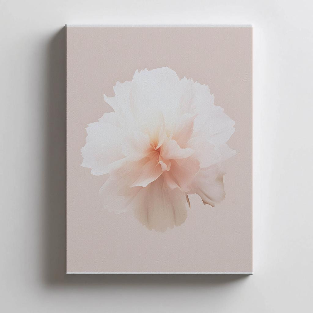 Pastelowy Kwiat W Detalu Pastelowy Kwiat W Detalu, 70X100 Cm, Rama Drewniana Jasny Dąb, Papier Matowy 230 Gsm