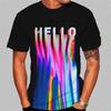 New Color 3D Digital Printed Men's Casual Style Personalized Short Sleeved T-shirt