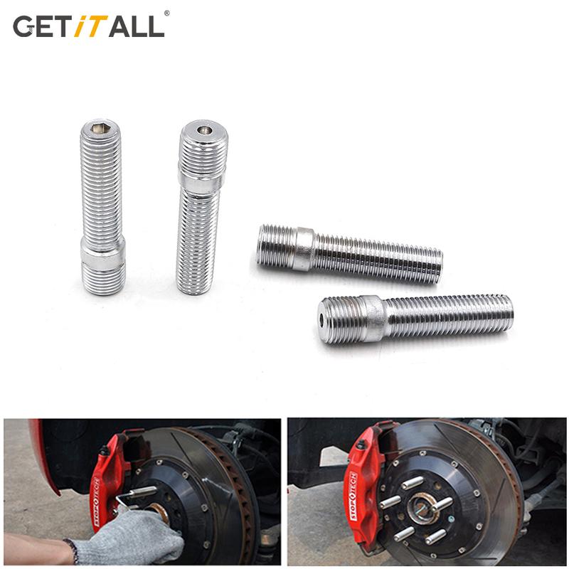 GETITALL M12x1.25,M12x1.5,M14x1.25,M14x1.5 20PCS Extended Wheel Studs Conversion Tall Lug Bolts Screw Adapter Kit length 50/58mm