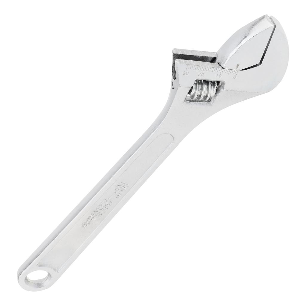 4 / 6 / 8 / 10 Inch Clear Scale Ruler Adjustable Wrench with Maximum Gripping Power, Heavy Duty Drop Forged Steel Open End Wrench