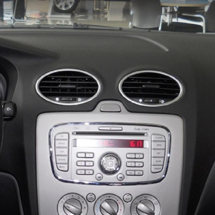 Air Conditioning Trim Outlet Decoration Vent Trim Circle Sticker for Automotive Stylish, Car Styling Visual Appeal 4pcs