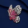 Korean Version Micro Inlaid Two Color Butterfly Brooch For Women Luxurious Insect Brooch Elegant And Personalized Accessories