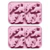 Dinosaur Silicone Mold Ice Cube Tray Flexible Fondant Chocolate Candy Mold Biscuit Cake Candle Soap Mold Easy Release Pastry DIY Tools