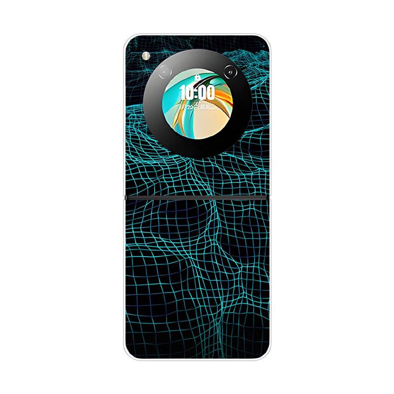 Чехол для ZTE Nubia Flip NX724J Модный Расписной Прозрачный Жесткий ПК Складной Для ZTE Libero Flip 5G A304ZT Прозрачная Крышка Телефона Funda
