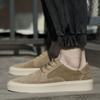 Fashion Shoes for Men Round Toe Flat Casual Comfortable Trendy All-match Outdoor Sneakers Cow Suede Leather Shoes for Men Footwear