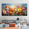 Abstract Beautiful Flowers Garden Canvas Painting Wall Art Lily Red Yellow Poppy Field Posters Prints for Living Room Decor