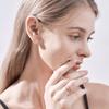 Серьги-гвоздики 14K с объемным кубическим цирконием от ELLE Jewelry (Позолоченный) ELGPEE505