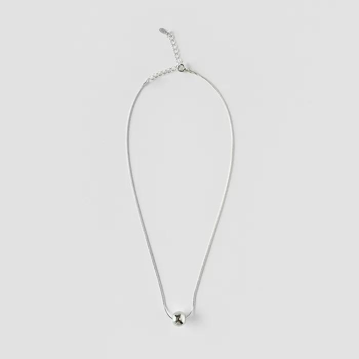 Серебряная 925 пробы шариковая змеиная цепь