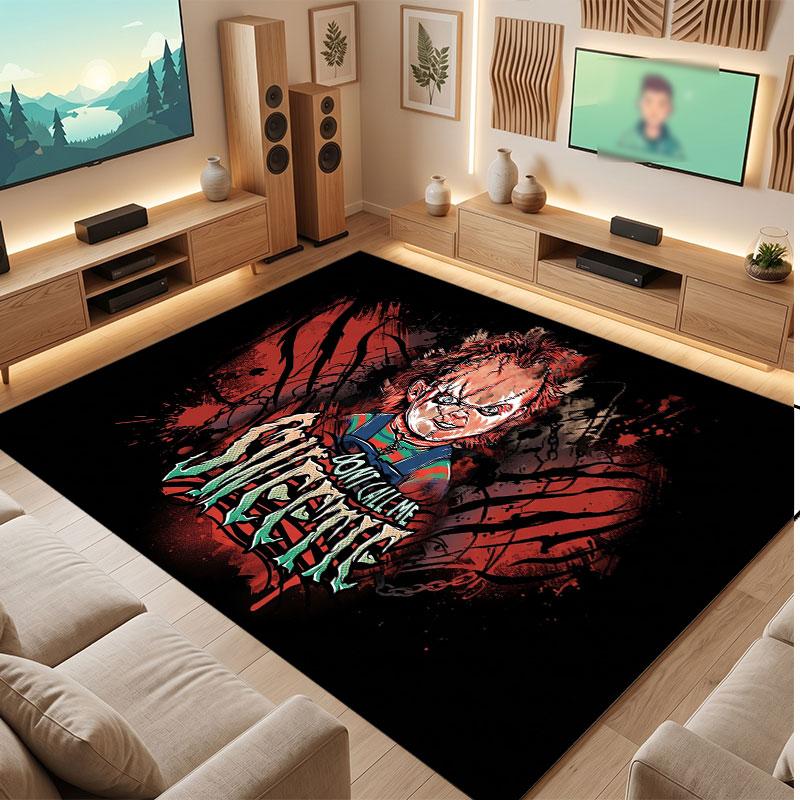 Child's Play Chucky Tiffany Rug Soft Thick Non Slip Floor Carpet for Bedroom Living Room Home Decor
