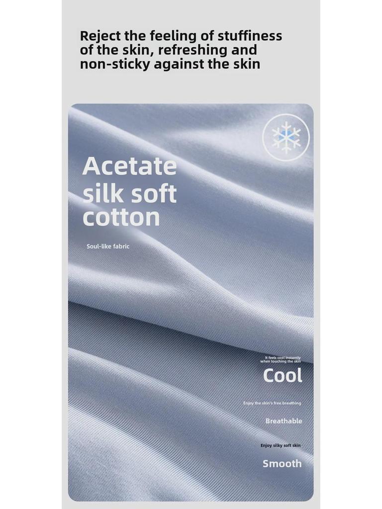 Женские летние свободные пижамные брюки из модала с широкими штанинами — дышащие и удобные для использования на открытом воздухе домашние брюки из ледяного шелка.