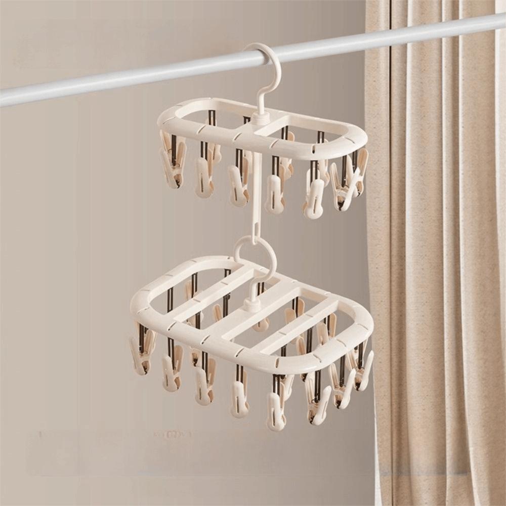 360° Rotatable Sock Drying Rack Thickened Design Socks Organizer Holder  Clothing