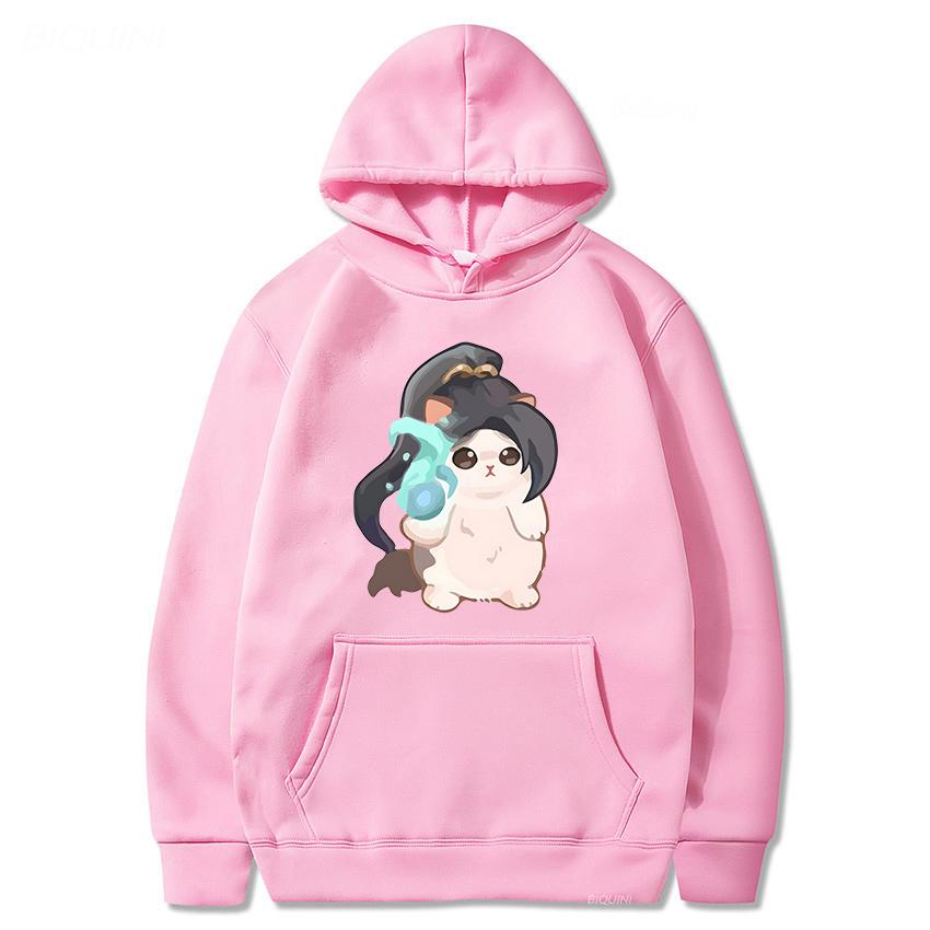 VALORANT Sage Hoodie Streetwear Sweatshirts Unisex and Unisex Cat Cute Print Tops Tracksuit Unisex Students Anime Clothes