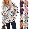Women's Fall And Winter Halloween Printed Pullover Hooded Sweatshirt Long Sleeve Fashion Sweatshirt