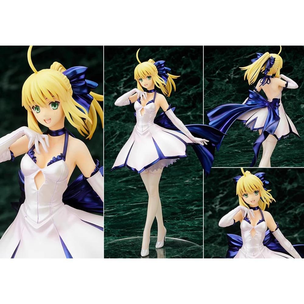 24СМ Аниме Fate/Stay Night Unlimited Blade Works Альтрия Пендрагон Сабер Фигурка Тип Свадебное платье Версия 1/7 Модель Игрушка Фигурка