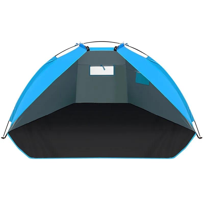 Сверхлегкая портативная всплывающая пляжная палатка на 2-3 человека, устойчивая к ультрафиолетовому излучению, водонепроницаемая и солнцезащитная пляжная палатка, тент