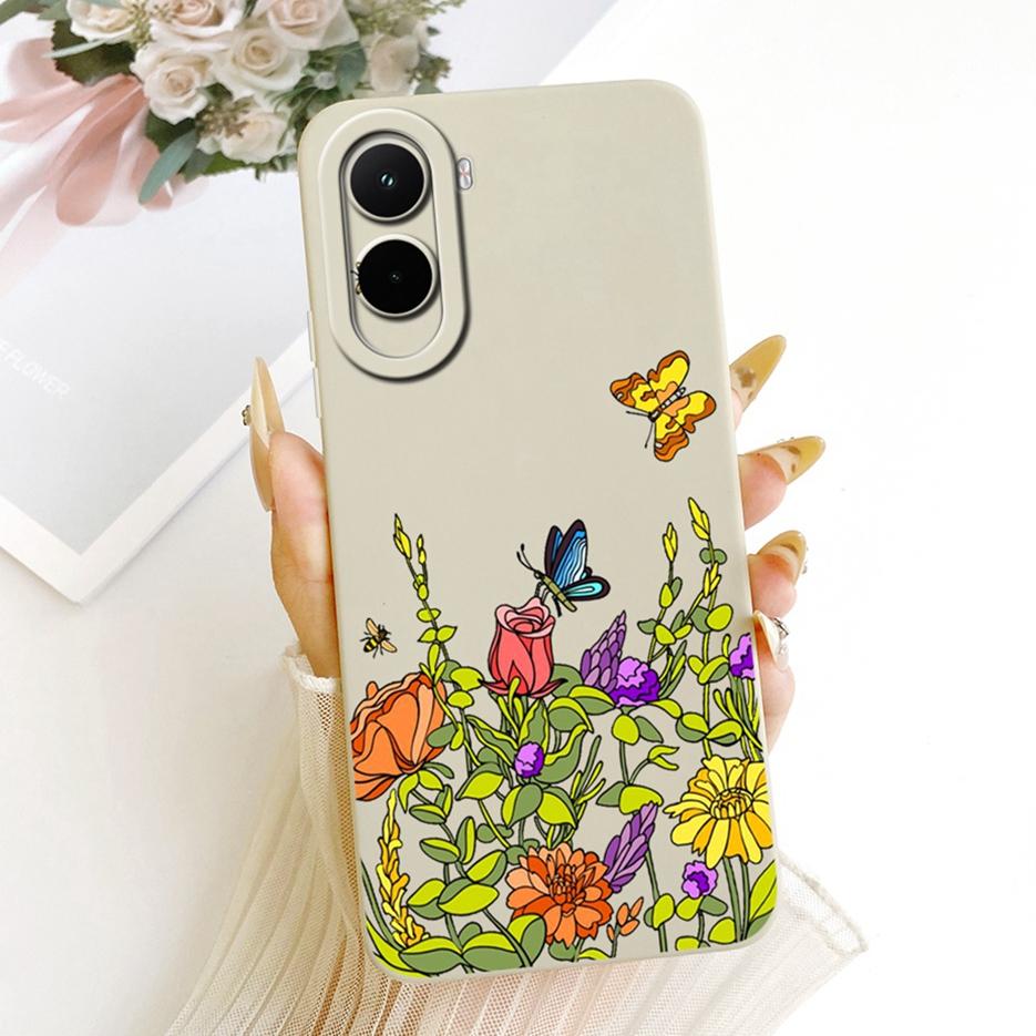 Чехол для Xiaomi Poco M7 Plus PocoM7 4G Красивая Девушка Подсолнух Расписной Чехол для Телефона Для Xiaomi Poco M7 Pro PocoM7 Plus 5G Мягкие Fundas