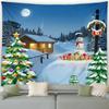 Рождественская уличная снежная сцена Гобелен Спальня Гостиная Домашний Рождественский декоративный гобелен