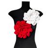 1PC Chest Flower DIY Cloth Sticker Decoration Corsage Sewing Polyester 3D Flower Applique Wedding Dress Accessories