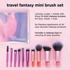 Real Techniques Travel Fantasy Mini Brush Makeup Brushes for and with Makeup Gift Set, Travel-Size Foundation, Eyeshadow, Powder, Blush, Contour,