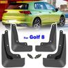 For VW Golf MK8 8 Car Set Mudguards Mud Flaps Splash Guards Dirty Fender Flare Front Rear Cover Styling