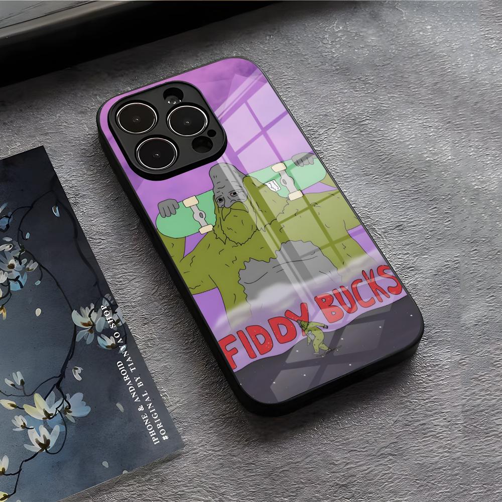 S-Sassy The Sasquatch Phone Case For IPhone 17 Air 16 E Pro Max 15 14 13 Mini 12 Pro 11 Max Plus Black Glass Cover