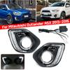 DRL Assembly Fog Light Frame Waterproof White Daytime Running Lights Fit for Mitsubishi Outlander ASX 2013-15 Car
