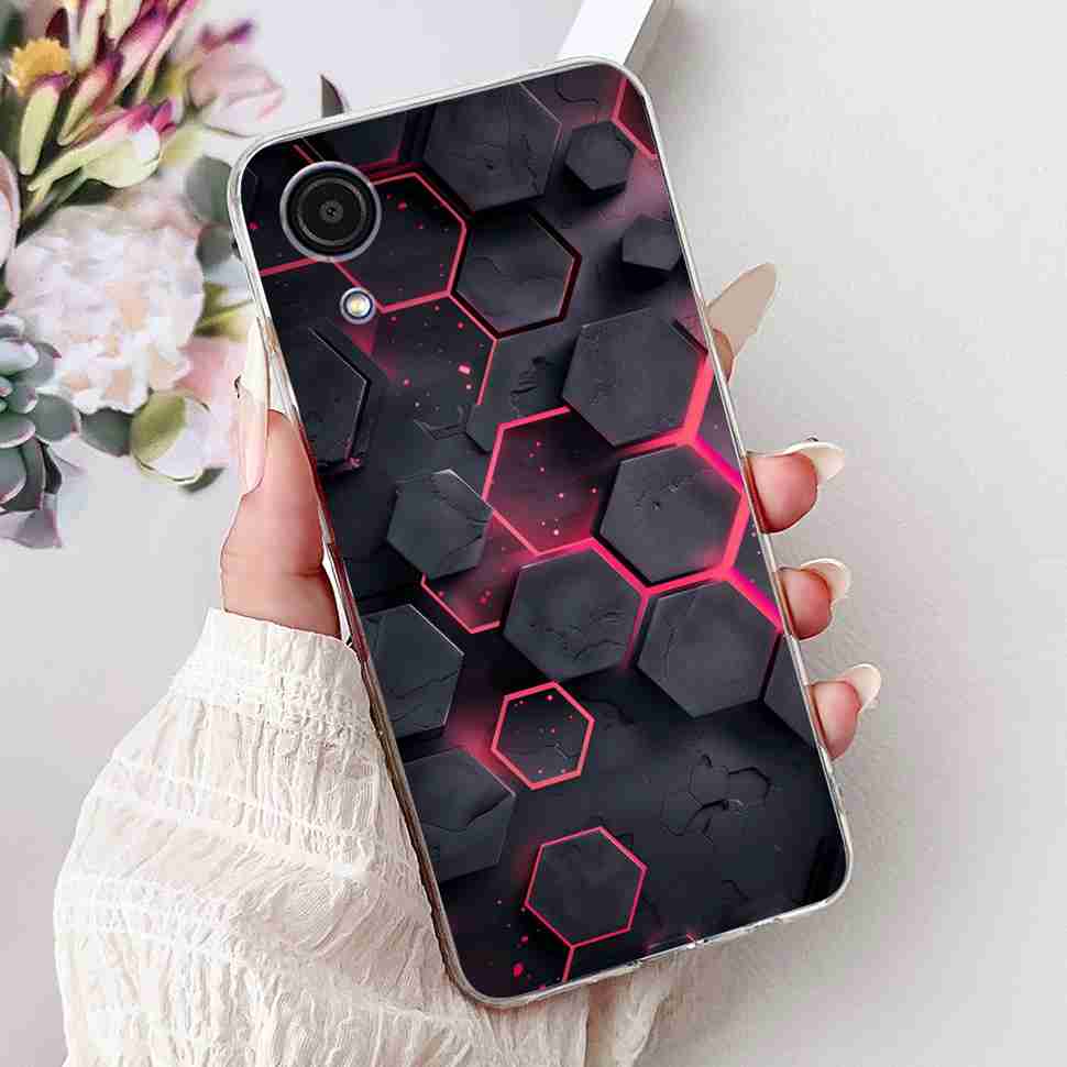 Для Samsung A03 Core Чехол Мягкий Силикон Милый Рисованный Чехол-Крышка с Сердечками Для Samsung Galaxy A03 Core SM-A032F TPU Fundas Capa