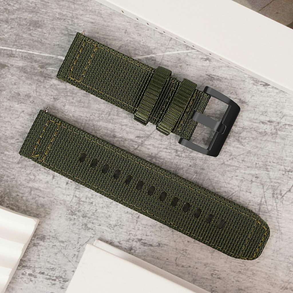 20mm Replacement Strap for Samsung Galaxy Watch7 44mm/40mm/FE 40mm/Watch6 40mm/44mm Nylon Braided Watch Band