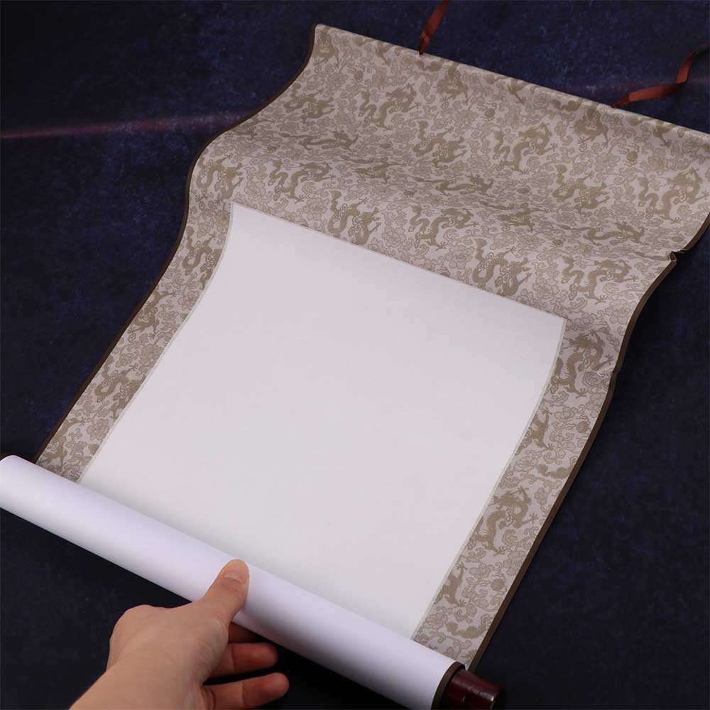 Rice paper Home Decoration Self Made Gifts Calligraphy Mounting Drawing Canvas Scrolls Painting Scroll Blank Hanging Scroll