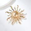Личность Sun Flower Броши Pin для женщин Одежда Ювелирные изделия Аксессуары для вечеринок