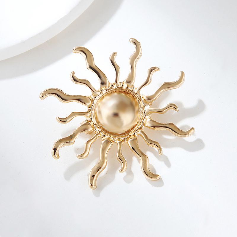 Личность Sun Flower Броши Pin для женщин Одежда Ювелирные изделия Аксессуары для вечеринок