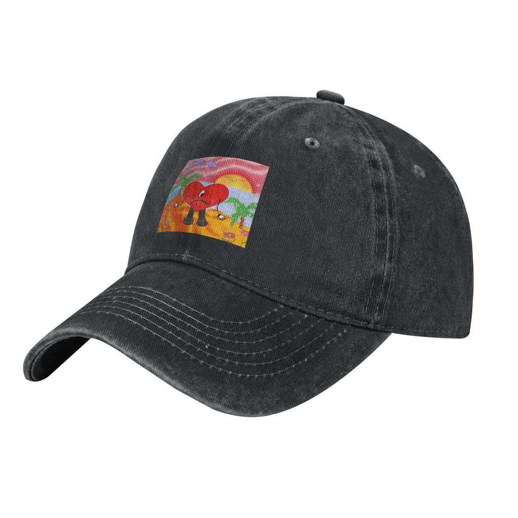 BAD BUNNY Baseball Caps Retro Distressed Washed DTMF Debi Tirar Mas Fotos Snapback Hat for Unisex Women Summer Adjustable Hats Cap